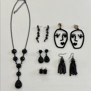 Elegant Black Jewelry Set